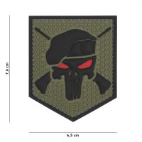Commando Punisher grün 3D PVC Patch