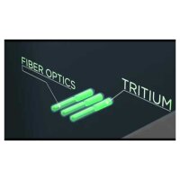 TruGlo® TFX™ Tritium + Fiber-Optic Tag Nacht Visierung Glock 17/17L/19/19X/22/23/24/26/27/33/34/35/39/45