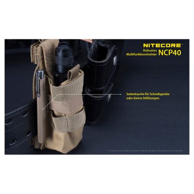 Nitecore® Nylonholster NCP40 taktischer Taschenlampenholster