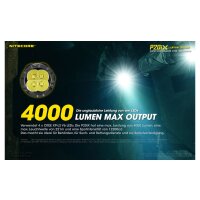 Nitecore® P20iX 4000 Lumen Strobe taktische Taschenlampe
