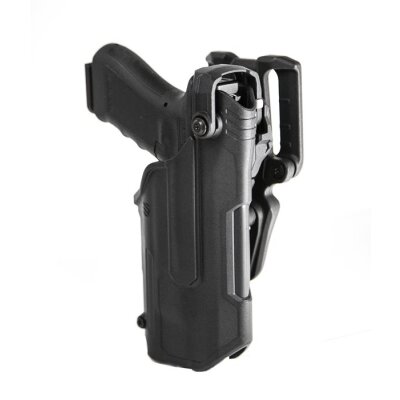 BLACKHAWK T-Series&trade; Level 3 Duty LB Holster Glock 17/19 Licht/Laser Linksschütze TLR 1/2