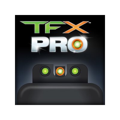 TRUGLO TFX&trade; Pro Tritium + Fiber-Optic Tag Nacht Visierung