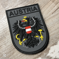 Österreich Nationalitätsabzeichen grau/vollfarben