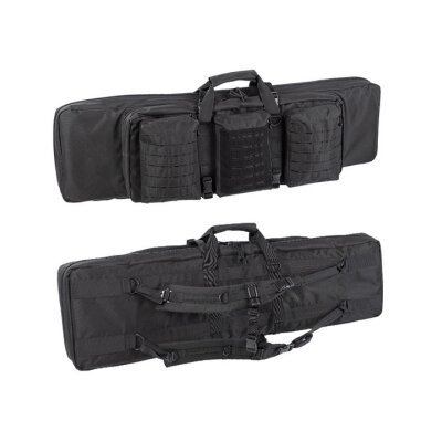 Rifle Case double - gepolsterte Doppelgewehrtasche schwarz
