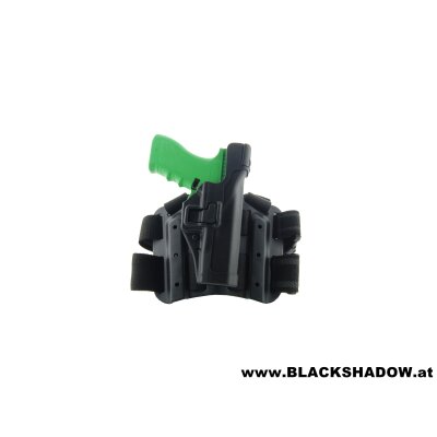 BLACKHAWK Serpa® Level 3 Tactical Beinholster Glock 17/19/22/23/31/32 Linksschütze schwarz