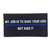 My job is to save your ass... Rubberpatch blau
