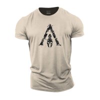 Spartan Graphic Fitness T-Shirt sand XL