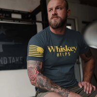Grunt Style Whiskey Helps™ T-Shirt* midnight navy M
