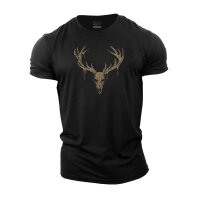 Elk Skull T-Shirt schwarz M