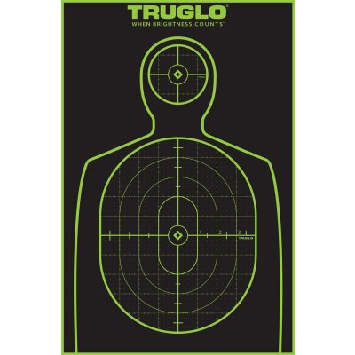 TRUGLO Zielscheiben Handgun 12er Packung