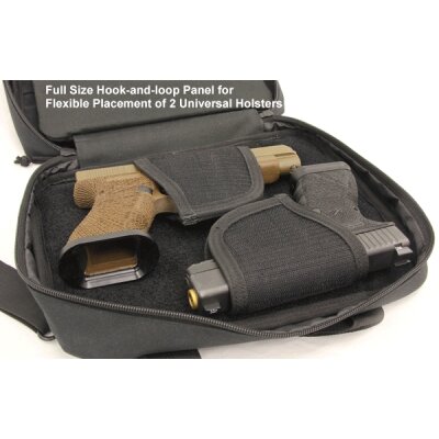 UTG Competition Shooters Double Pistol Case - black