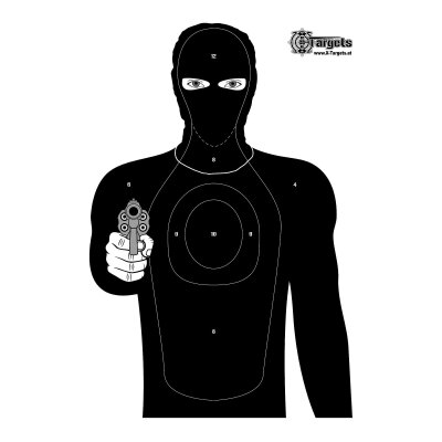 Zielscheibe Criminal Target - 10 Stück